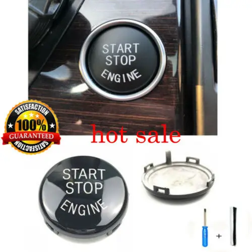 

For BMW X5 E70 X6 E71 E90 Start Stop Engine Button Switch Cover Black
