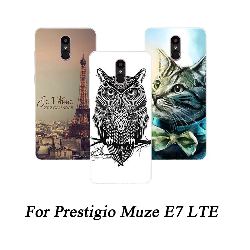 Чехол для телефона Prestigio Muze E7 LTE чехол s силиконовый чехол с рисунком волка розы Эйфелевой Fundas Прозрачный чехол для Prestigio Muze E7 LTE