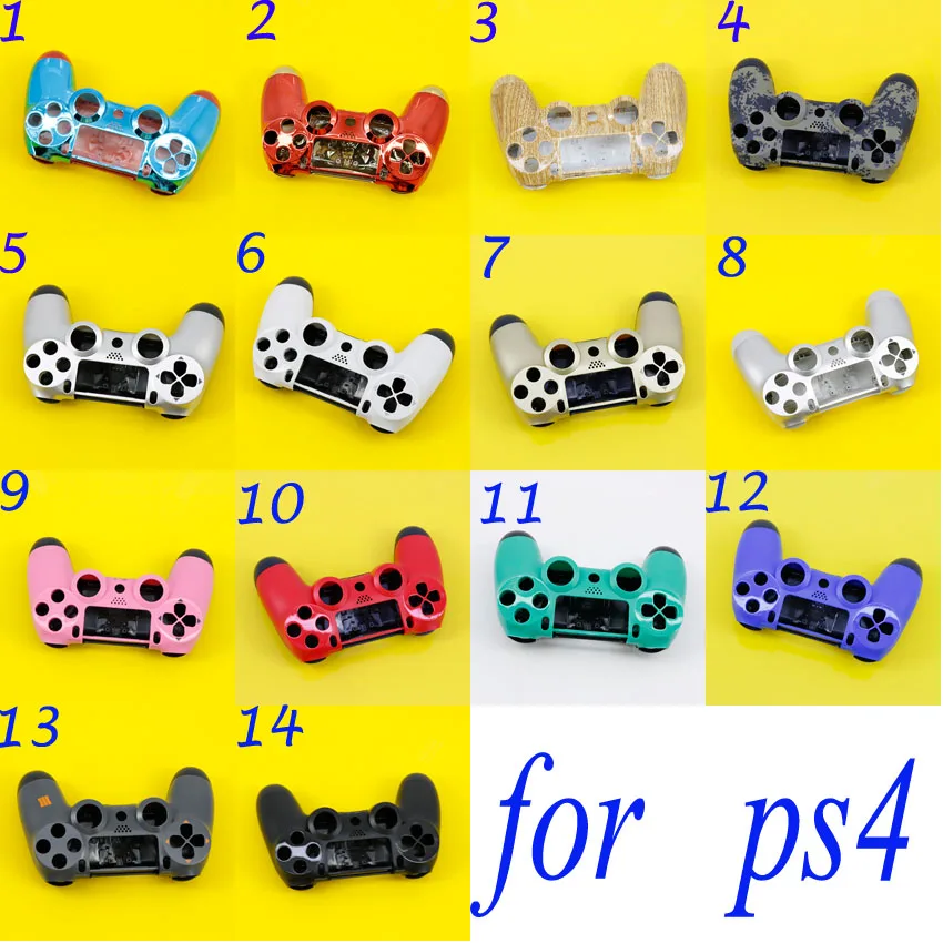 

White & Black Matte Housing Shell for Sony PS4 Playstation 4 Wireless Controller Replacement Case Skin Front+back Shell Housing