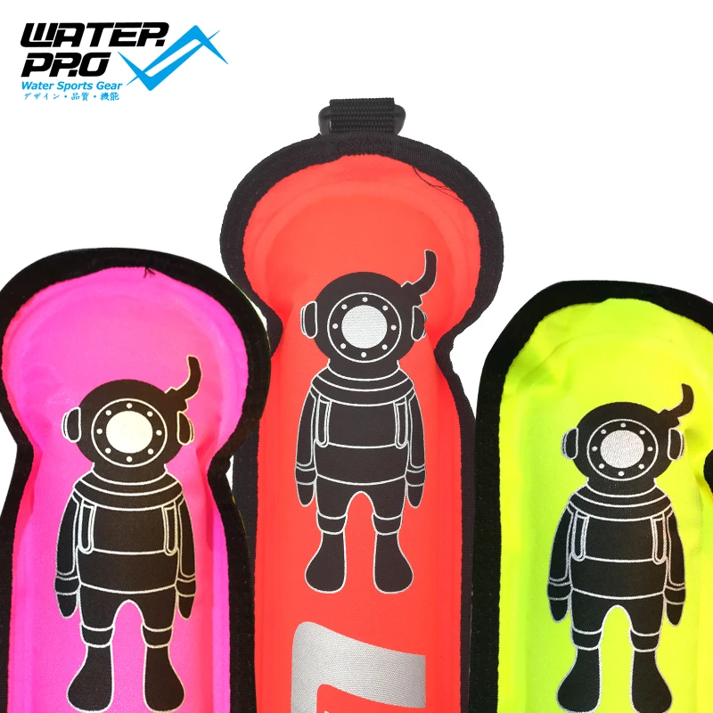 Water Pro Scuba Diving Surface Marker Buoy Nylon 300D 115*13cmin Pool