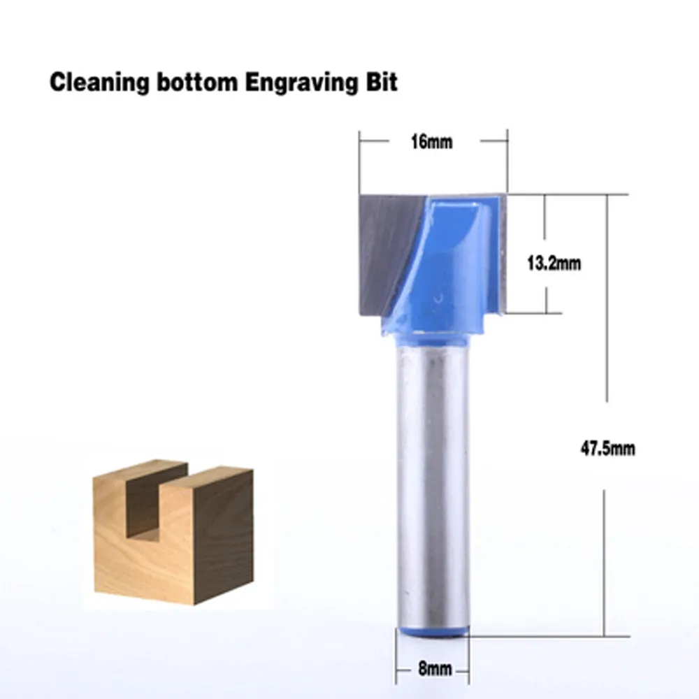 1 шт. 8 мм хвостовик очистки нижней гравировки бит твердосплавные фреза Деревообрабатывающие инструменты ЧПУ фреза Концевая фреза для дерева