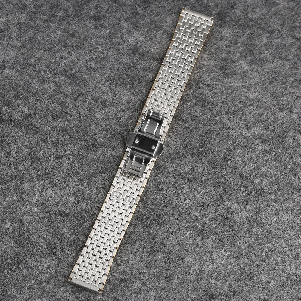 20 22mm Adjustable Bracelet Stainless Steel Yellow Gold & Silver Luxury Solid Link Watch Band Wrist Strap Replacement Watchband (12)