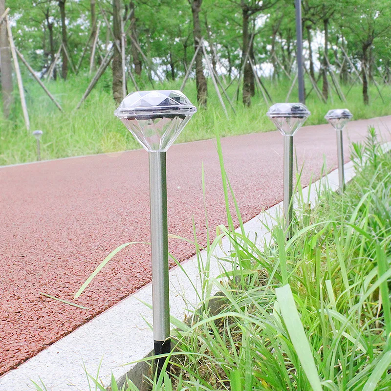 Feimefeiyou 8 шт./лот Солнечная энергия LED из нержавеющей стали Пейзаж лампы Открытый