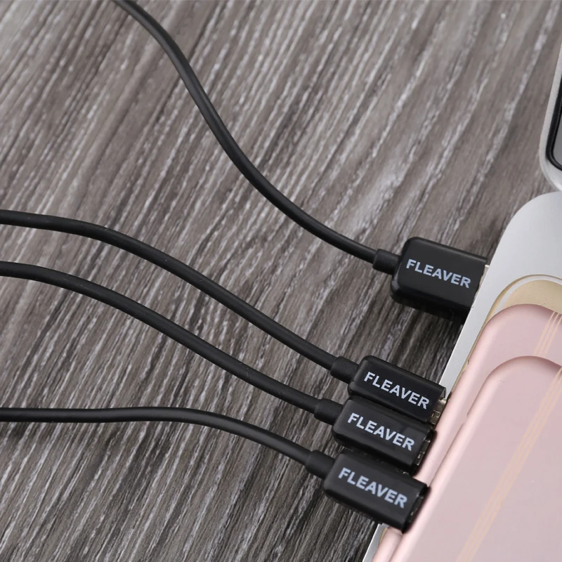 FLEAVER Micro USB кабель 3 в 1 Micro USB кабель для зарядки данных для телефонов android 1 метр