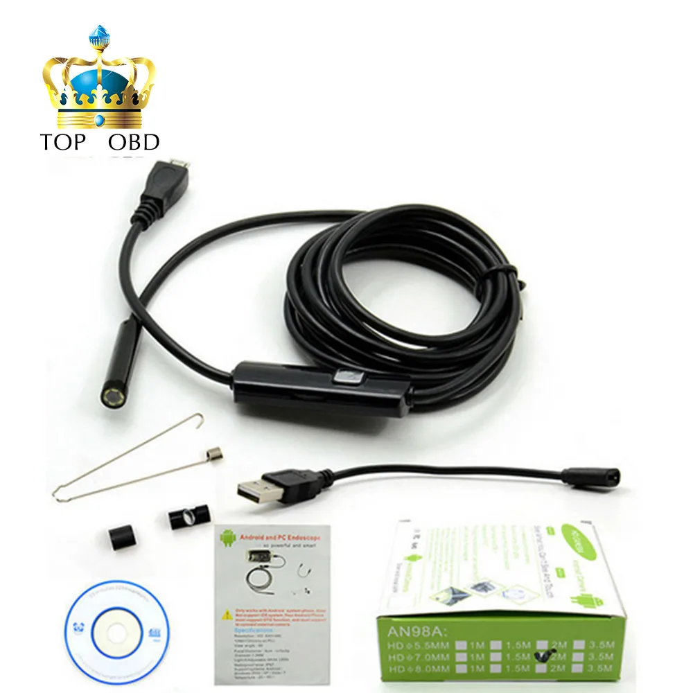 USB эндоскоп водонепроницаемый с 6 светодиодами 1 5 м 7 мм|inspection mirror|mirror inspectioncamera for |