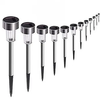 

Binval Outdoor LED Solar Garden Light Lawn Lamps Stainless Steel Waterproof Led Decoration Outdoor Lighting For Pathway Yard