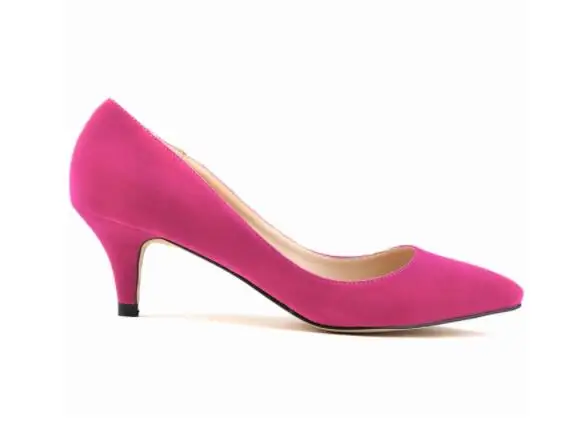 Loslandifen/женские модные однотонные замшевые вечерние туфли на высоких каблуках; большие размеры 35-42; женские пикантные весенние офисные туфли-лодочки с острым носком