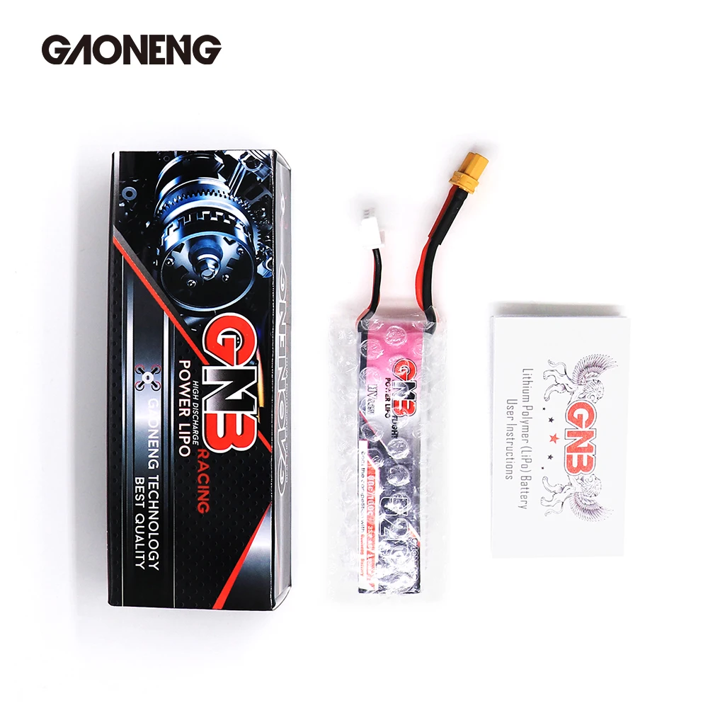 Gaoneng GNB 520mAh 11,4 V Lipo батарея 80C 3S HV 4,34 V RC батарея XT30 Разъем для RC гоночный FPV Дрон RC аксессуары для мультикоптера