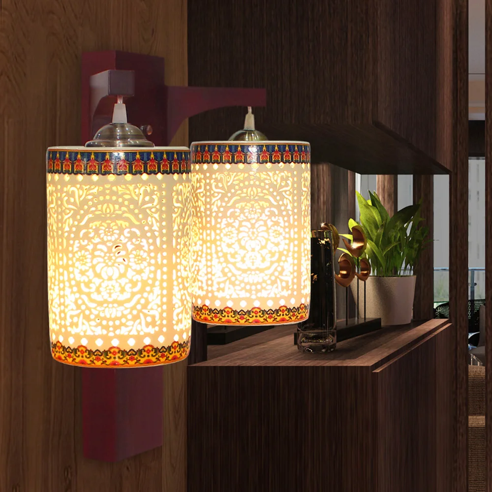 10W double wall lamp Modern Ceramic Wall Sconce lights home indoor