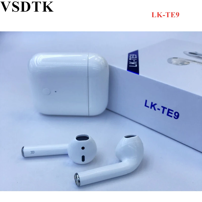 

Pop-up function LK-TE9 TWS Wireless Bluetooth earphone bluetooth 5.0 headset Touch Function 1:1 for iphone Xiaomi Android