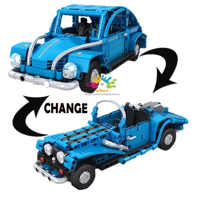 

314pcs Techinc Series The Volkswagen Beetle Pull-back Vehicle Car Model Building Blocks Brick Toys For Kids Compatible Legoings