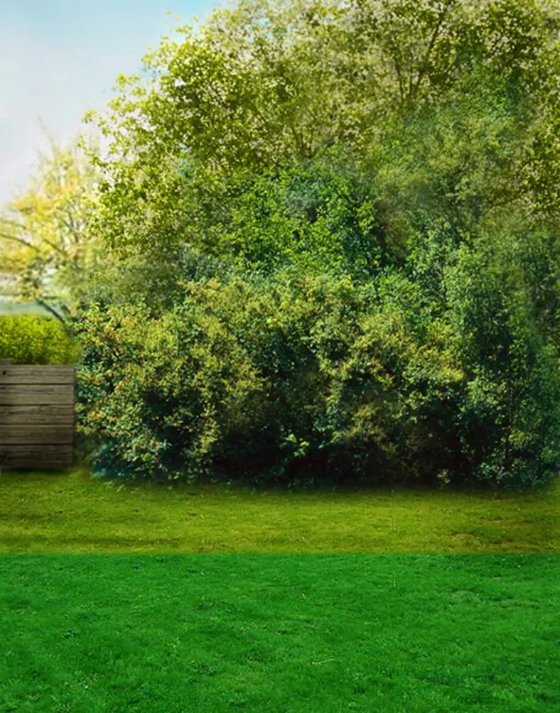 

5x7ft Lawn Green Tree Photography Backdrops Photo Props Studio Background