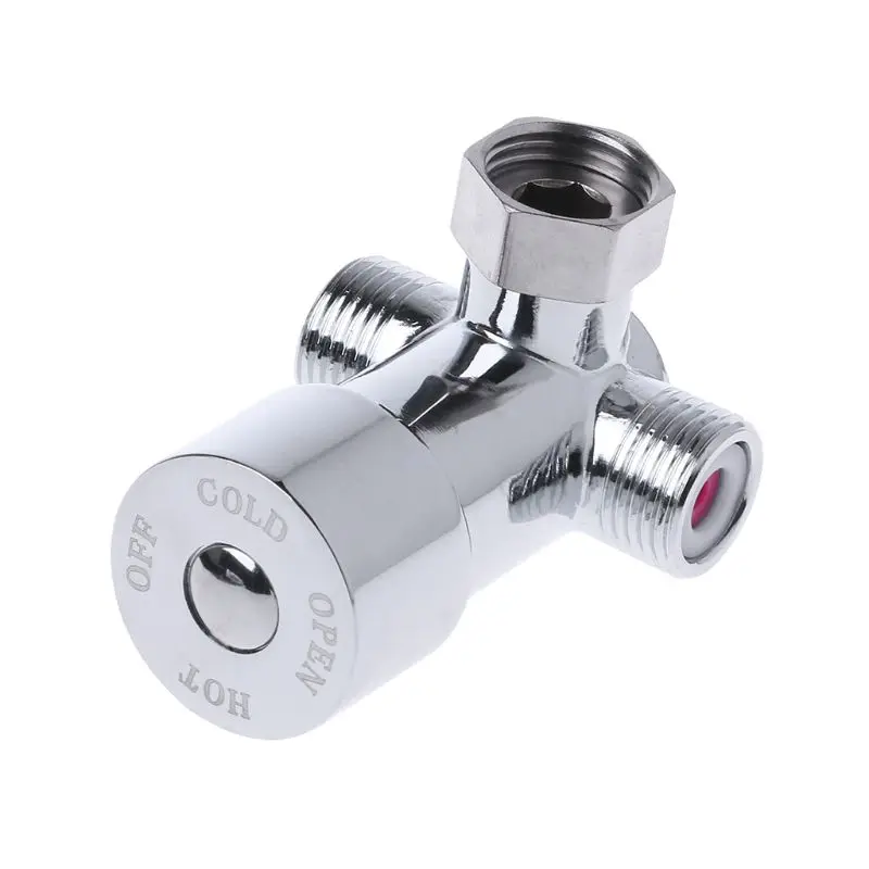 

G1/2" Hot Cold Water Mixing Valve Valver Thermostatic Mixer Adjustable Temperature Control for Bathroom Shower Head Faucet Tap