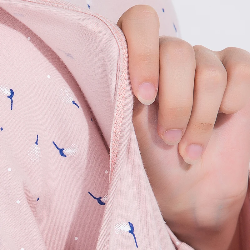 Maternity Sleepwear Breastfeeding Pajamas Soft Cotton Spring Autumn Breastfeeding Pajamas Nursing Pyjama Thermal Underwear A266