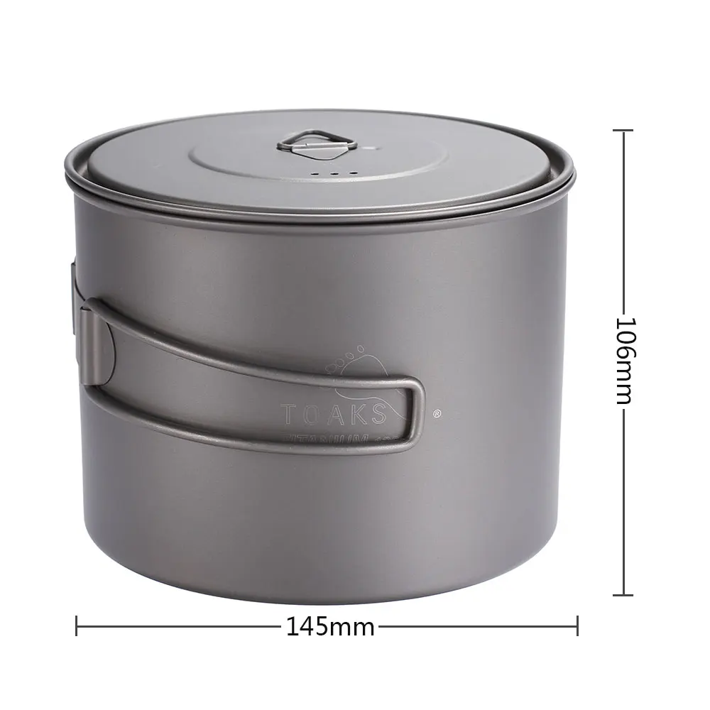 

ltralight Titanium Cup New Titanium Pot Outdoor Camping Titanium Bowl Portable Picnic Water Cup Mug with Foldable Handle