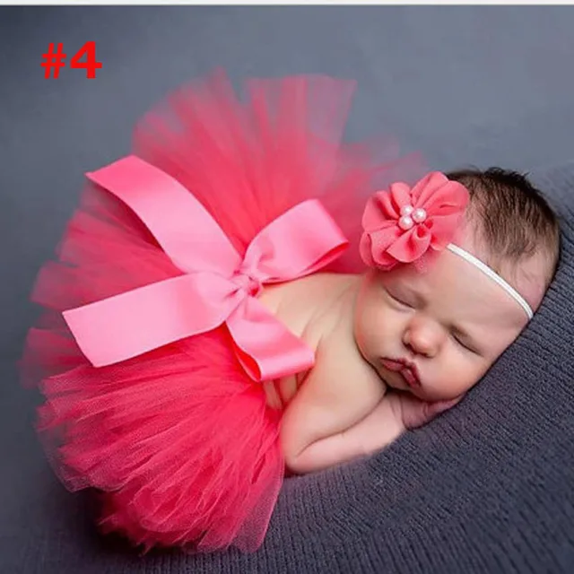 Buy Pale Pink Baby Tutu Skirt and Headband Set Newborn