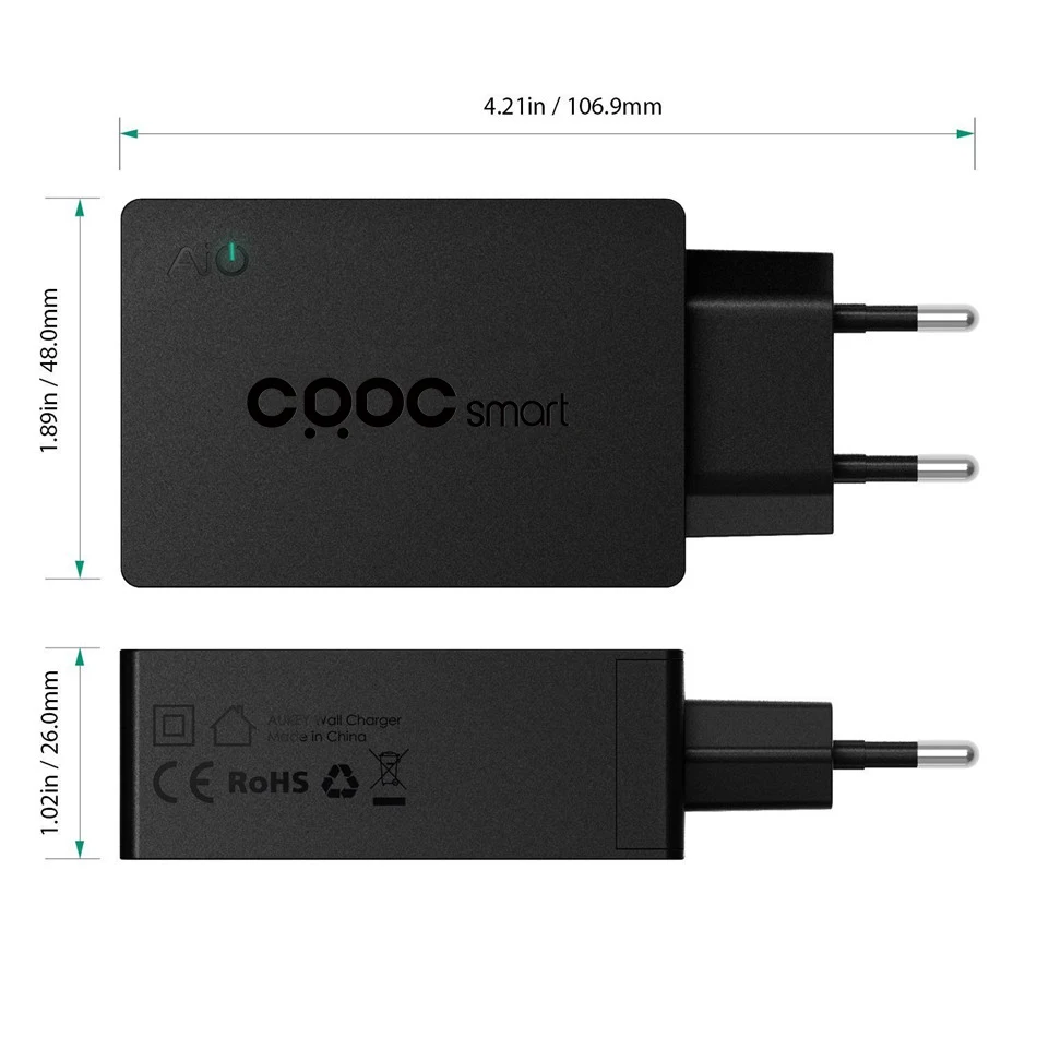 USB C+ Зарядное устройство, CRDC совместимы с 5 V/3A Тип type-C для быстрой зарядки 3,0 мобильного телефона Зарядное устройство USB сетевой адаптер 2-в-1 Тип C+ USB Смарт Зарядное устройство