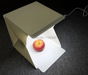 

Folding Mini LED Light Tent Portable Photography Studio Softbox Light box for iPhone for Samsang Smartphone or DSLR Camera