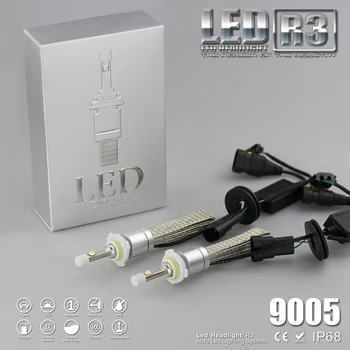

Newest R3 1set 80W 9600lm 9005 XHP-50 LED Headlight Fog Driving Light KIT 6000K White H1 H3 H4 H7 H8 H9 H10 9005 9006