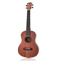 26 дюймов Дерево из красного дерева 18 Лада тенор Акустическая гитара Cutaway гитара из красного дерева Гавайские гитары 4 струнные гитары