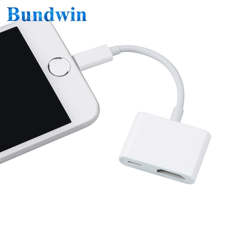 

Bundwin Professional 8Pin to HDMI Cable Adapter Converter Digital AV Convert for iPhone 5 5C 5S SE 6 6S 7 Plus iPad iPod T0.11