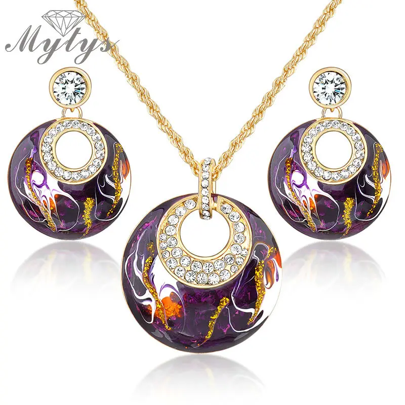 Buy Mytys Retro Vintage Enamel Jewelry sets Earrings