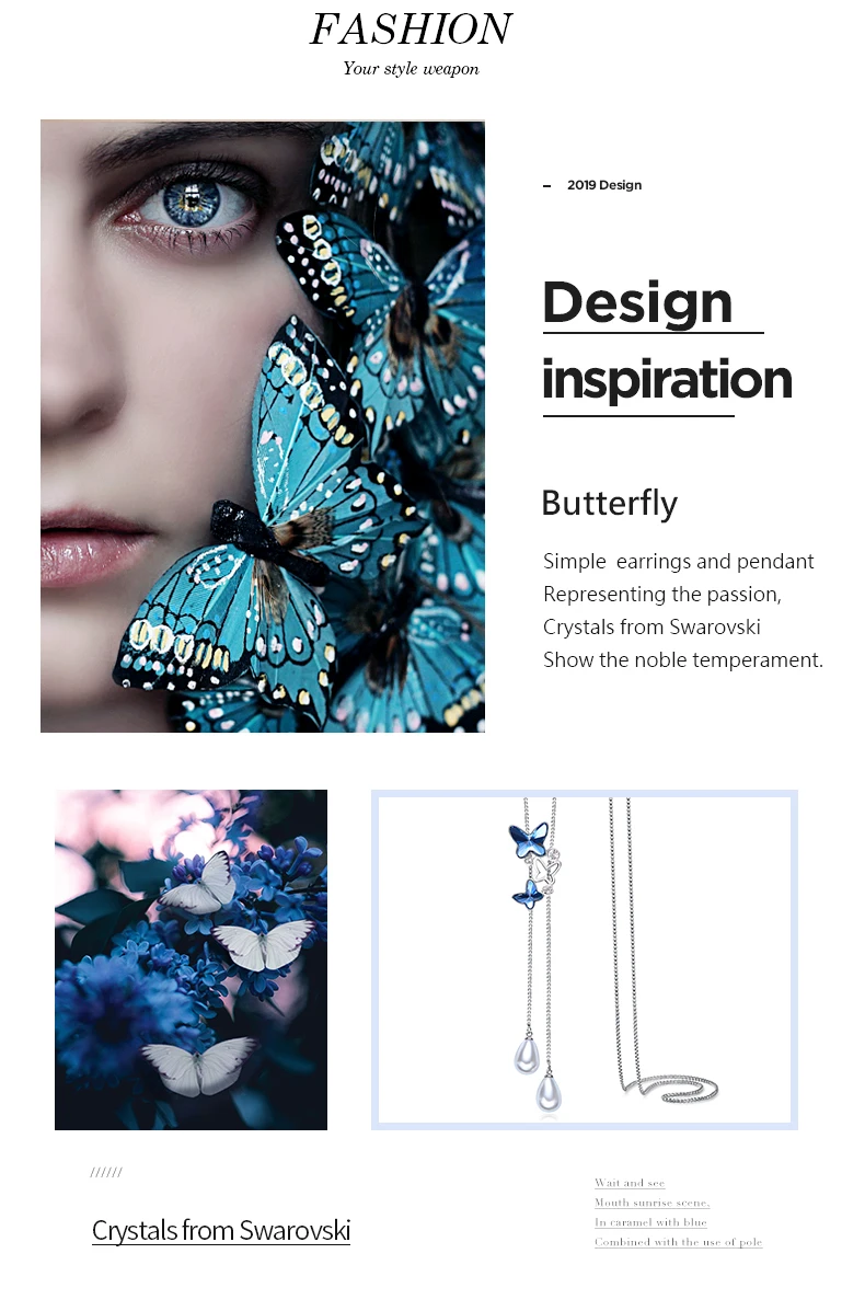 butterfly necklace crystal (2)