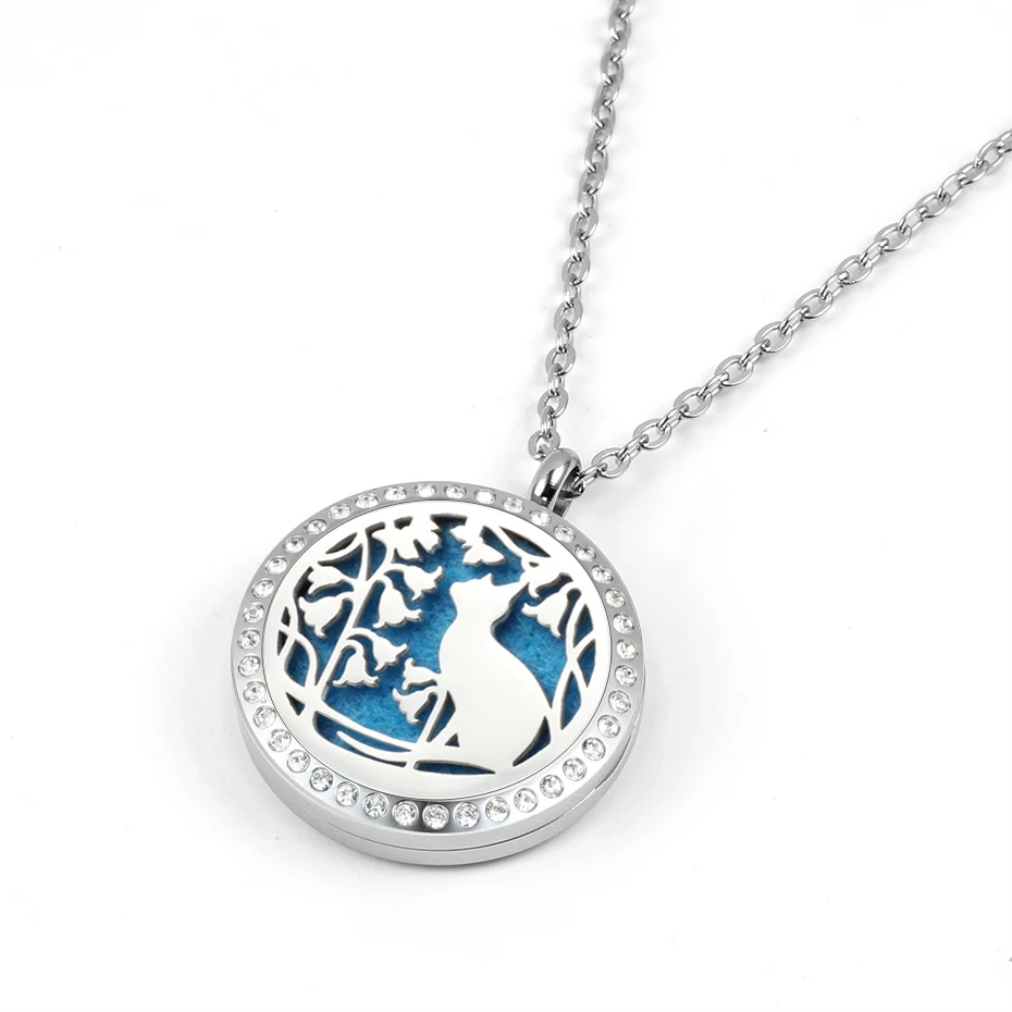 diffuser necklace silver 30mm locket jewelry-217 (6)