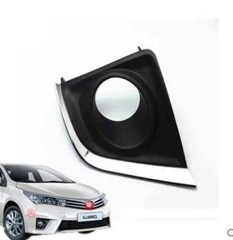 

JanDeNing 2pcs Kit Car New Black Front Left + Right Bumper Fog Light Lamp Cover Grille Fit for Toyota Corolla 2014-2017