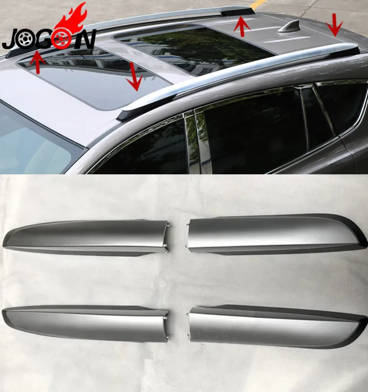Car Styling 4PCS Roof Rack Rail End Protector Cover Shell For TOYOTA RAV4 2014 2015 2016 2017