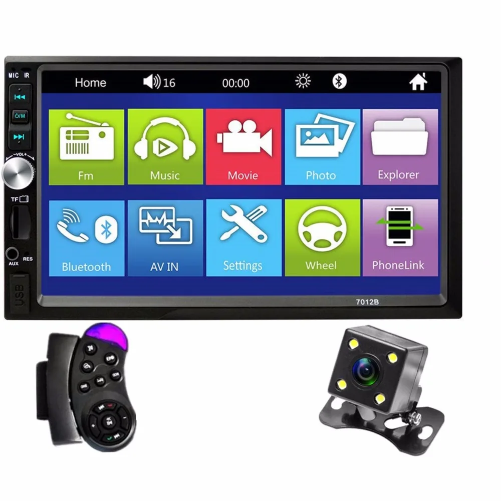 7 " HD Digital Display Car Radio 2 Din MP5 Car Player Bluetooth FM USB