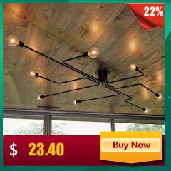 retro Ceiling Lights lamp For Living Room bedroom Ceiling lamps vintage light lampara de techo Wrought Iron Luminaria Lighting