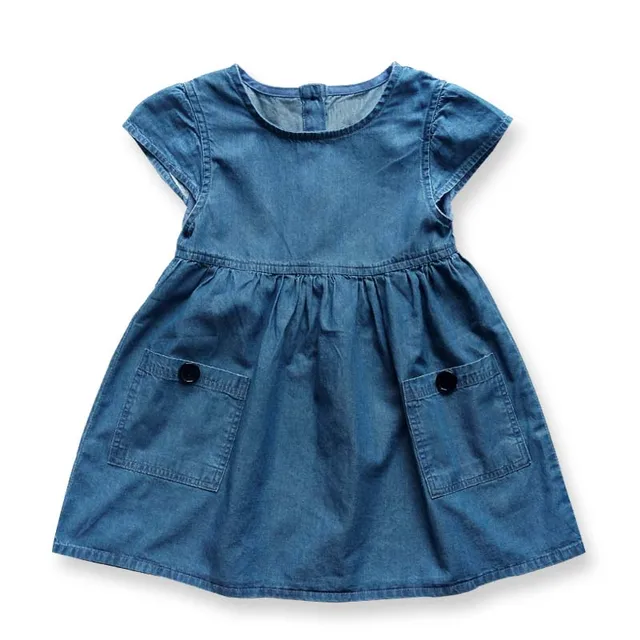 next girls denim dress