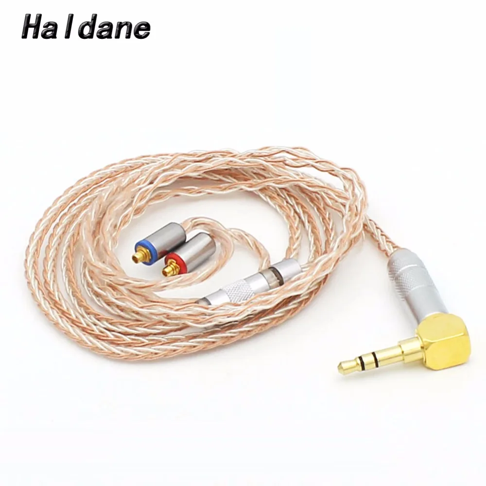 

Бесплатная доставка Холдейн DIY 8 Core наушники обновления кабель для SE215 SE846 SE535 UE900 MMCX аудио обновления с серебряным покрытием кабель