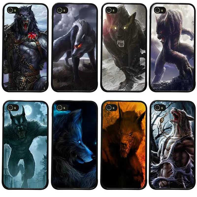 Cell Phone Case Hard Plastic Cover Protect for iphone 8 7 6 6S Plus X XR XS Max 5S 5 SE 4 4S Shell Fashion Werewolf |