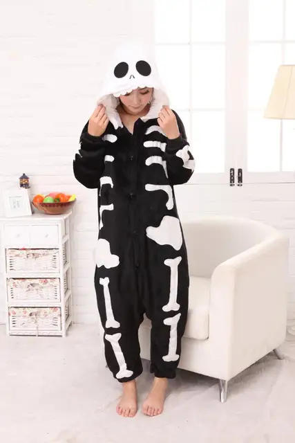skeleton cat onesie