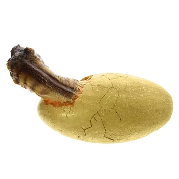 

1Piece Baby Dinosaur Figurine Hatchling Collectible Sculpture Crafted Jurassic Era Predator Velociraptor Breaking Out Of Egg