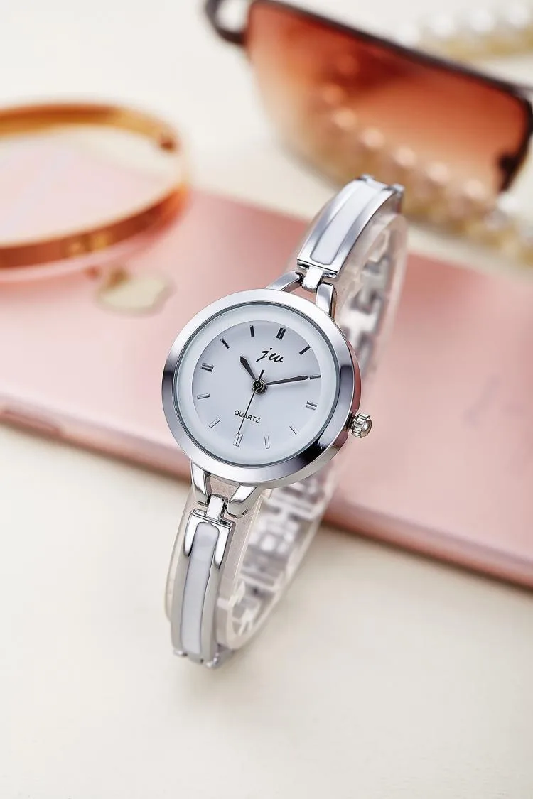 SILVER Новинка, модные женские часы, стразы, роскошный бренд, браслет из нержавеющей стали, часы для девушек, кварцевые, под платье, часы, reloj mujer - Цвет: SILVER