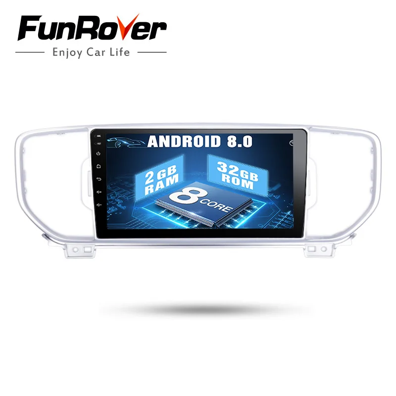 

Funrover android8.0 Octa Core car multimedia for KIA sportage 2016 2017 KX5 gps navigation 2 din car stereo head unit rds no dvd