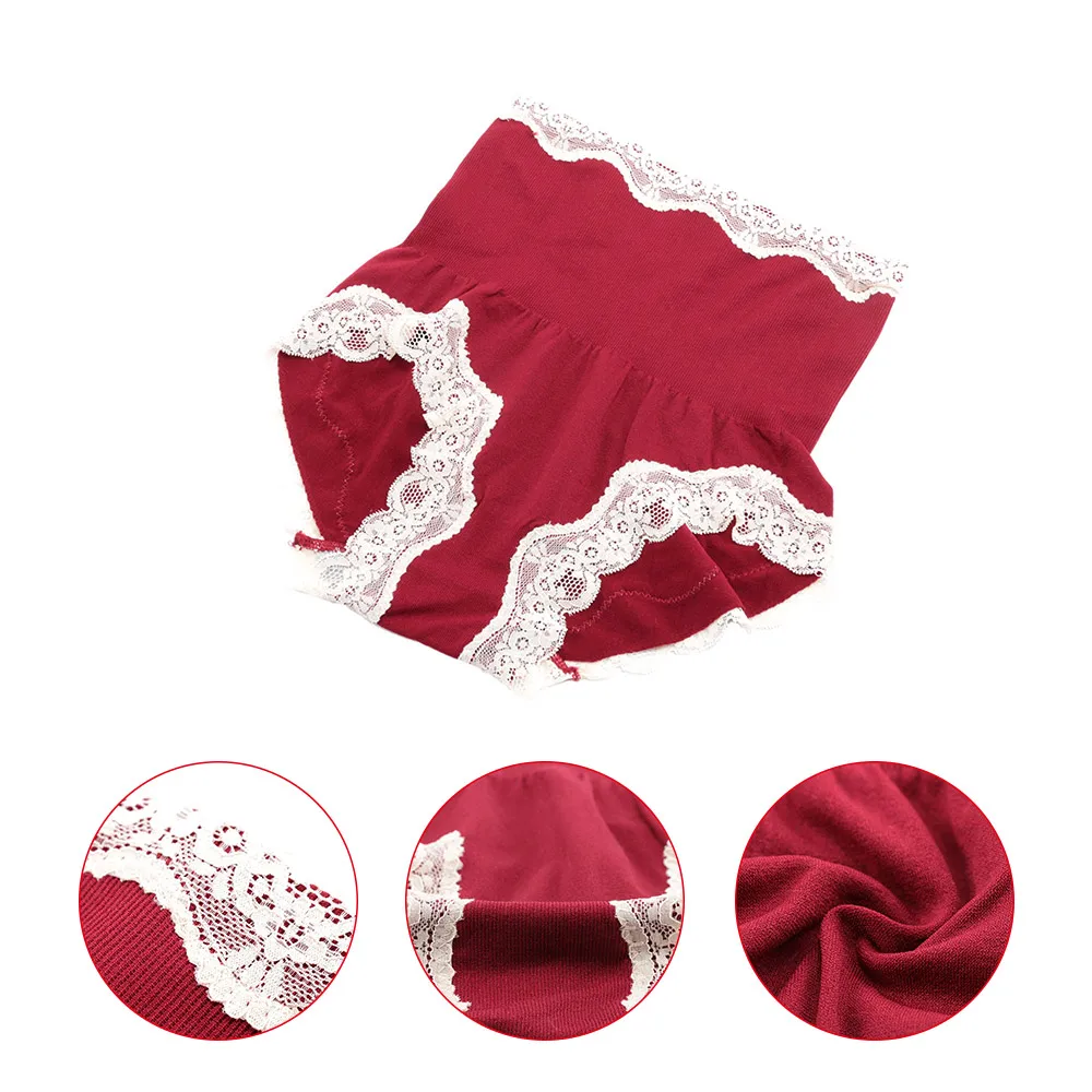 1 Pcs Woman Comfortable High Waist White Lace Flower Body Shaping