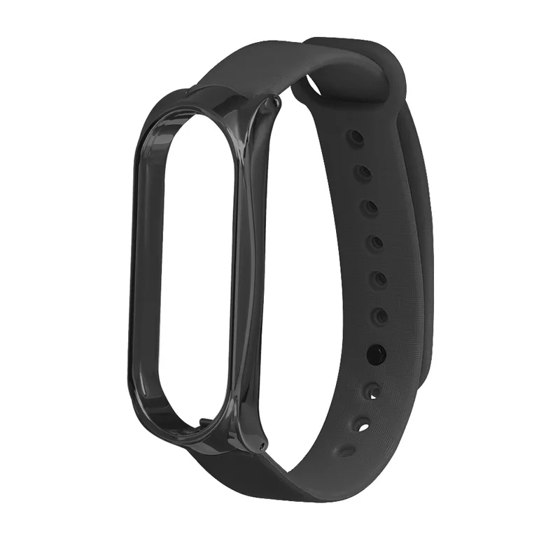Новый TPE ремешок браслет ремень с металлическим чехлом для Xiaomi Mi Band 3