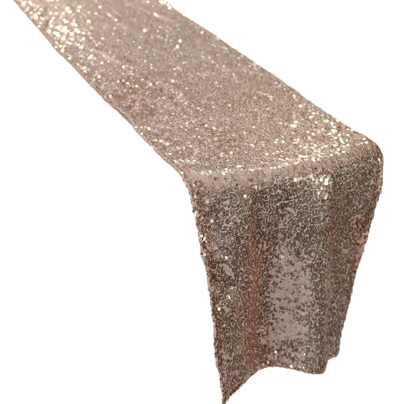 

1pcs Free Shipping Shiny Gold Sequin Glitter Sequin Table Runner 30x270cm,High Quality Table Runner For Wedding Event Decoration