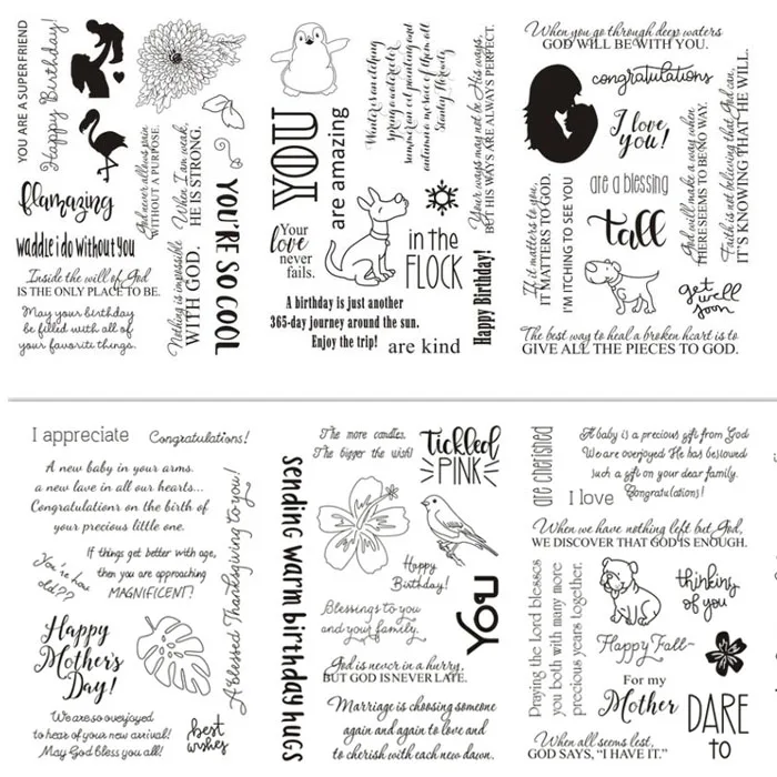

New Transparent Clear Stamps / Silicone Seals for DIY scrapbooking photo album/Card Making