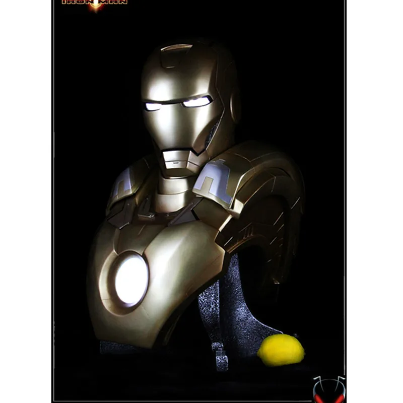 

Presale The Avengers 4 Iron Man Luxury Gold Color Superhero GK Statue Collection Model Toy (Delivery Period:60Day) M1109