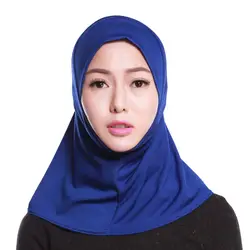 Модные женские туфли хиджабы покров шеи шарф капот полное покрытие внутренний хиджаб Кепки Bone леди Исламская мусульманский головной убор