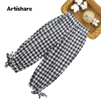 

Big Girls Pants Plaid Girl Pants Casual Style Kids Girls Pants Trousers Soft Teenage Summer Clothes For Girls 6 8 10 12 14 Year