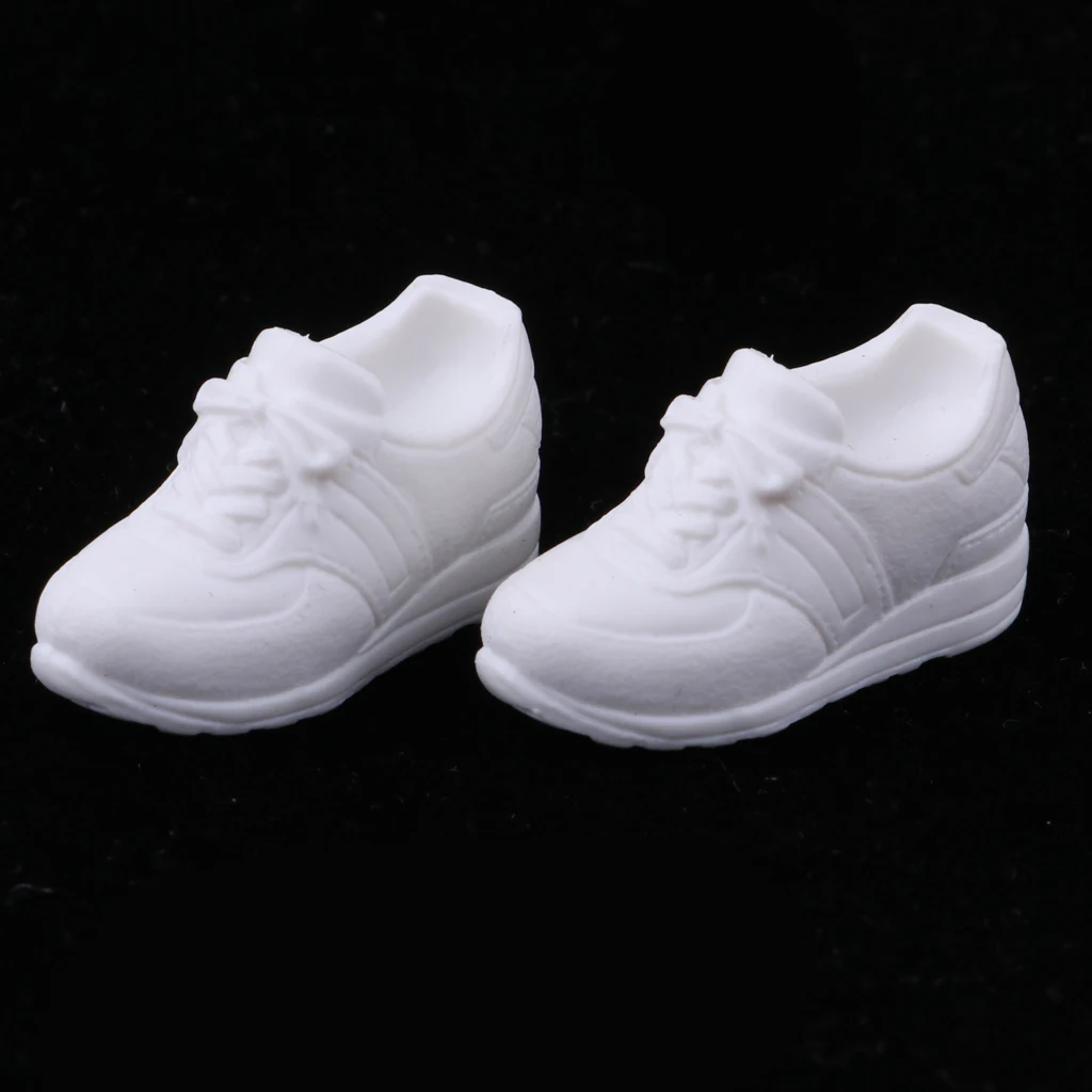 1/6 Lovely Plastic Elevator Sports Shoes for Blythe BJD Doll Clothes Accessory White