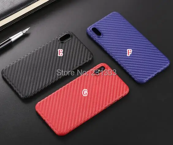 Для Iphone X Мягкий ТПУ чехол из углеродного волокна ультра тонкий PP матовый Силиконовый цветной чехол для сотового телефона роскошный 100 шт