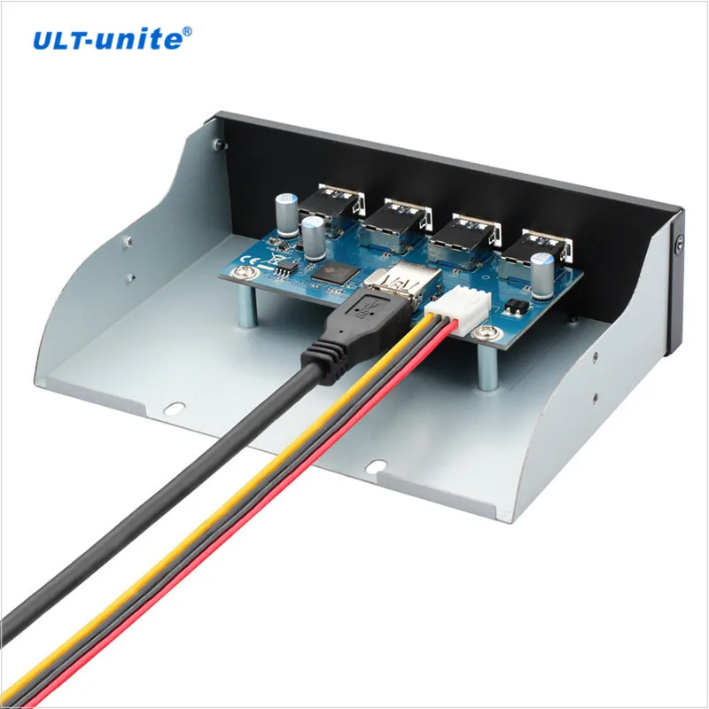 4 Port USB 3.0 Hub 5.25 inch Custom Computer Case Front Panel