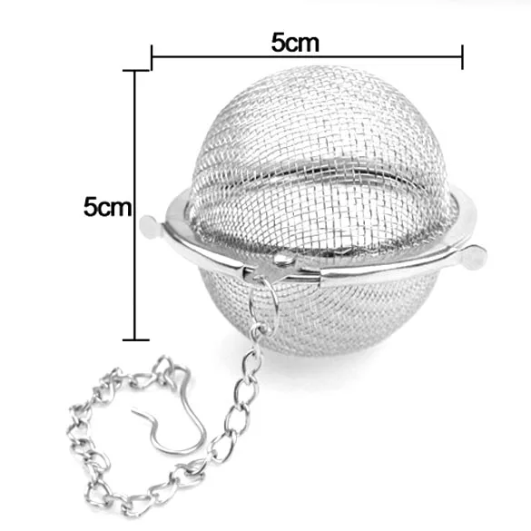 

Stainless Steel Tea Infuser Ball Teakettle Locking Tea Leaf Spice Herbal Strainer Mesh Filter Cooking Tools Kitchen Accessories